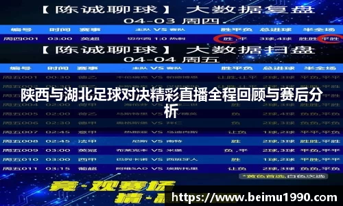 陕西与湖北足球对决精彩直播全程回顾与赛后分析